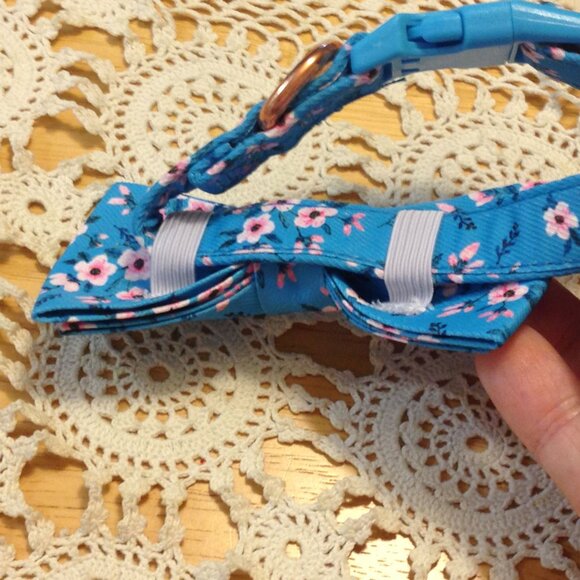 Dog collar, floral pattern, size small, new item - Picture 5 of 5